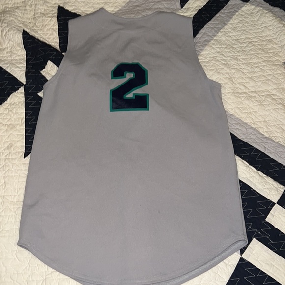 Vintage Seattle Mariners Teamwork Apparel tank top jersey 2 polyester large - Picture 5 of 5